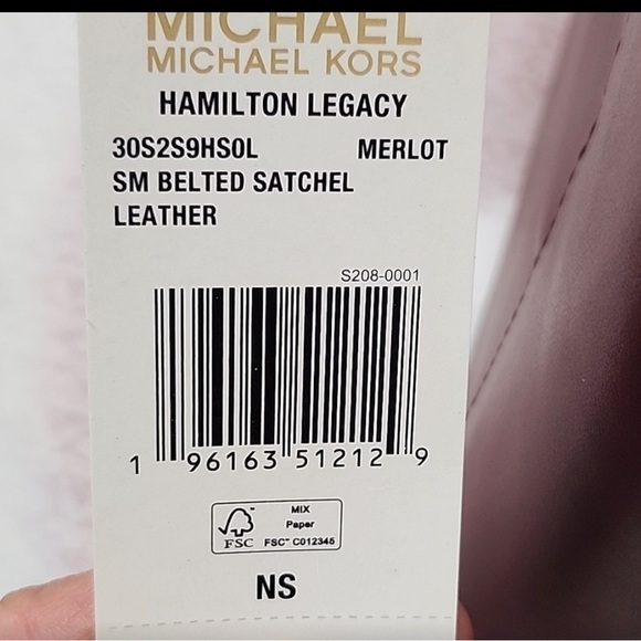 MICHEAL KORS Hamilton Legacy Large Leather  Belted Satchel - Picture 5 of 8